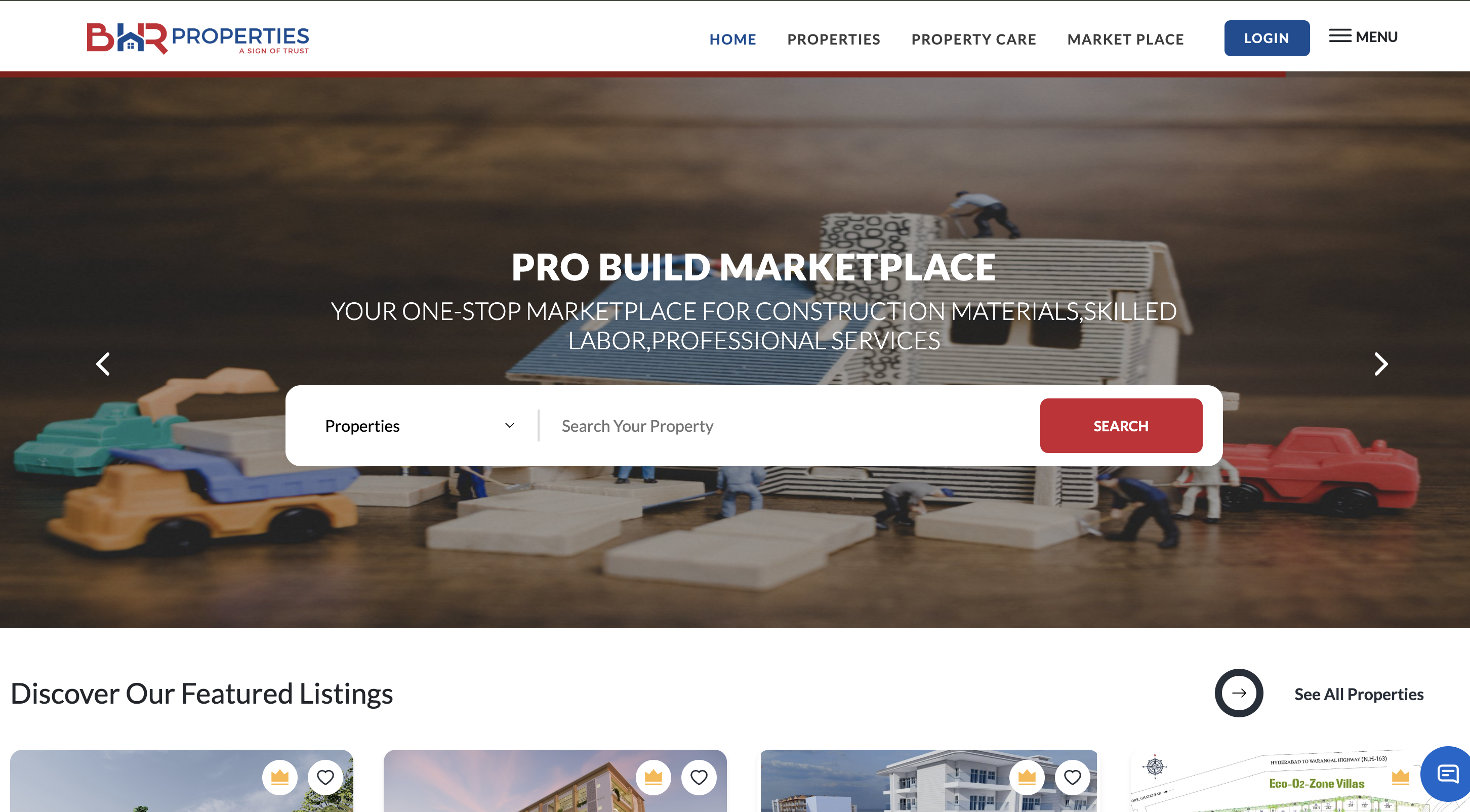 BHR Properties Real Estate Platform